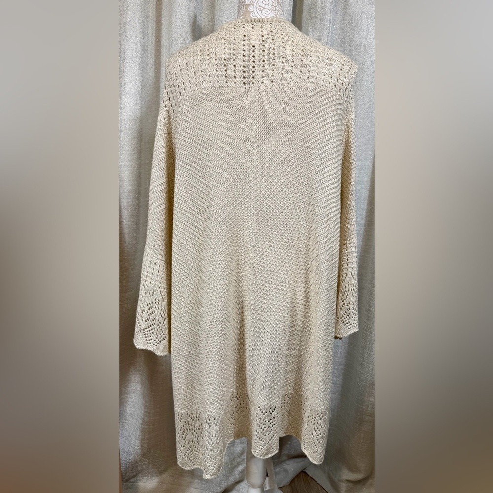 LC Lauren Conrad Cream Knit Cardigan - Picture 3 of 5